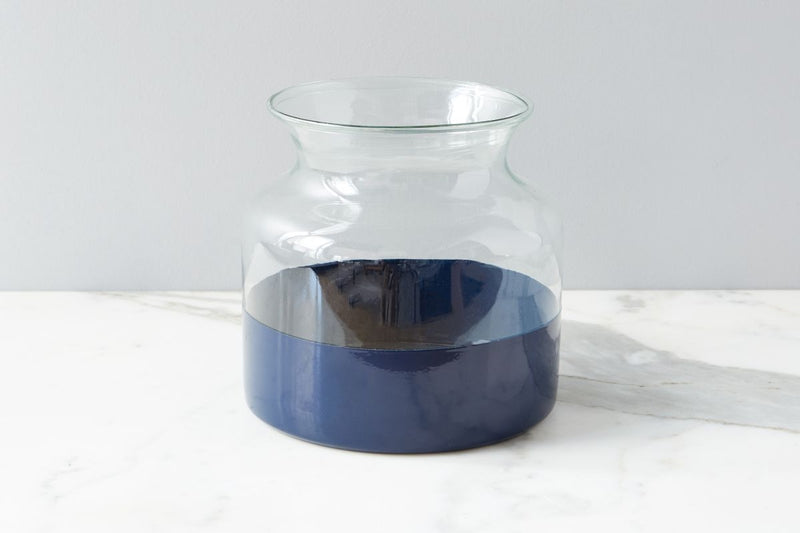 Colorblock Flower Vase - Navy