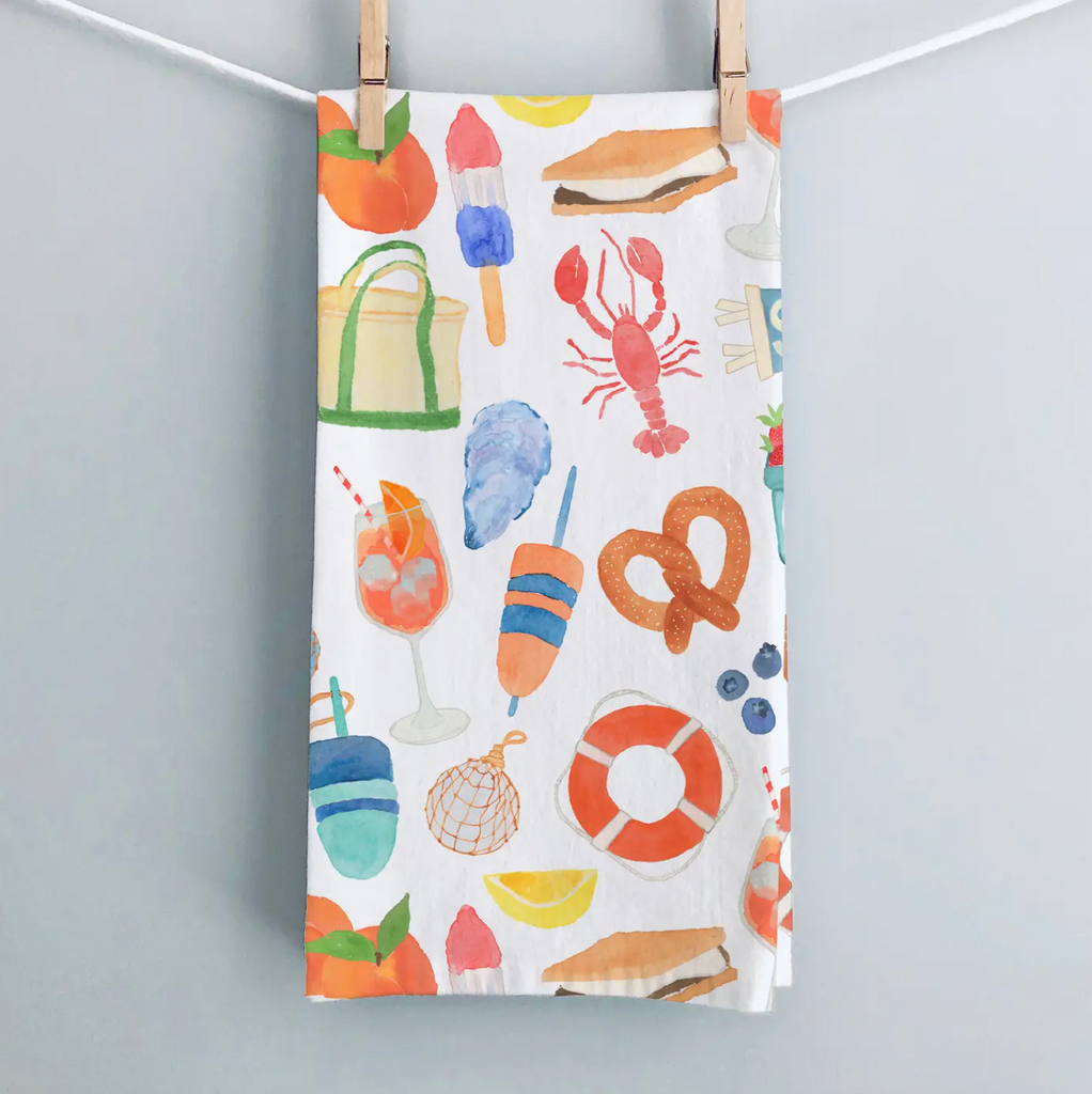 East Coast Summer Tea Towel