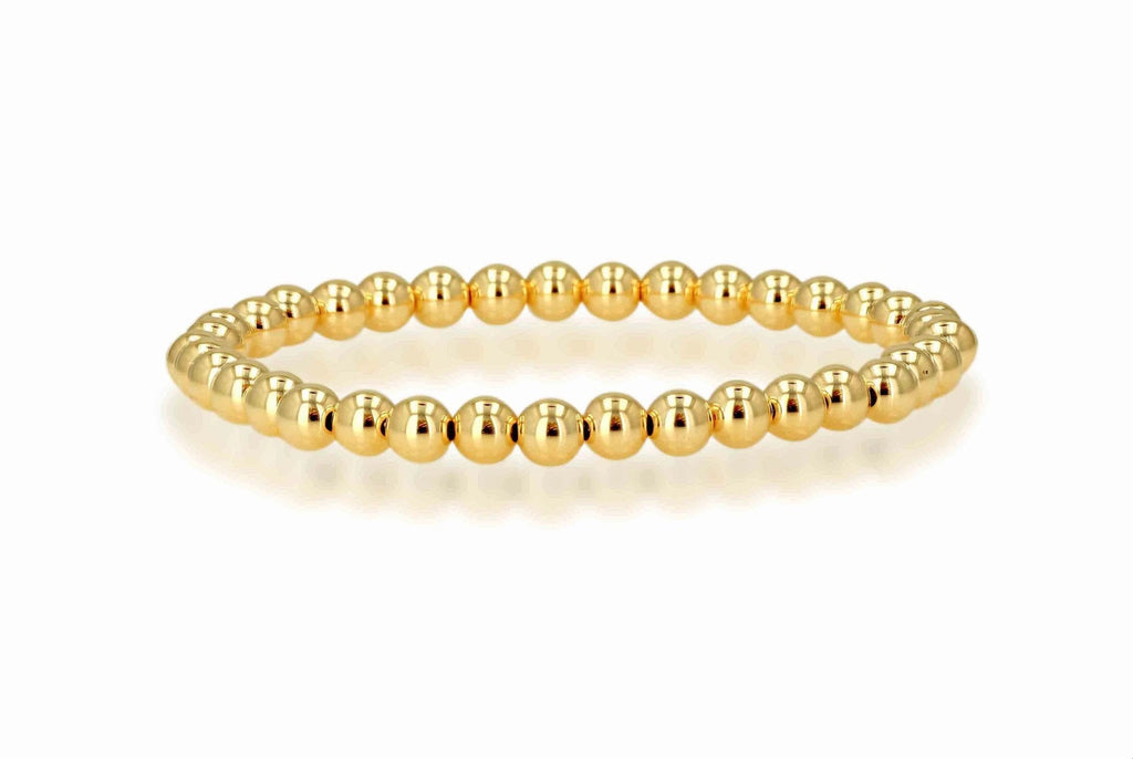 Rachel Reid 14k Yellow Gold 5mm Bead Bracelet