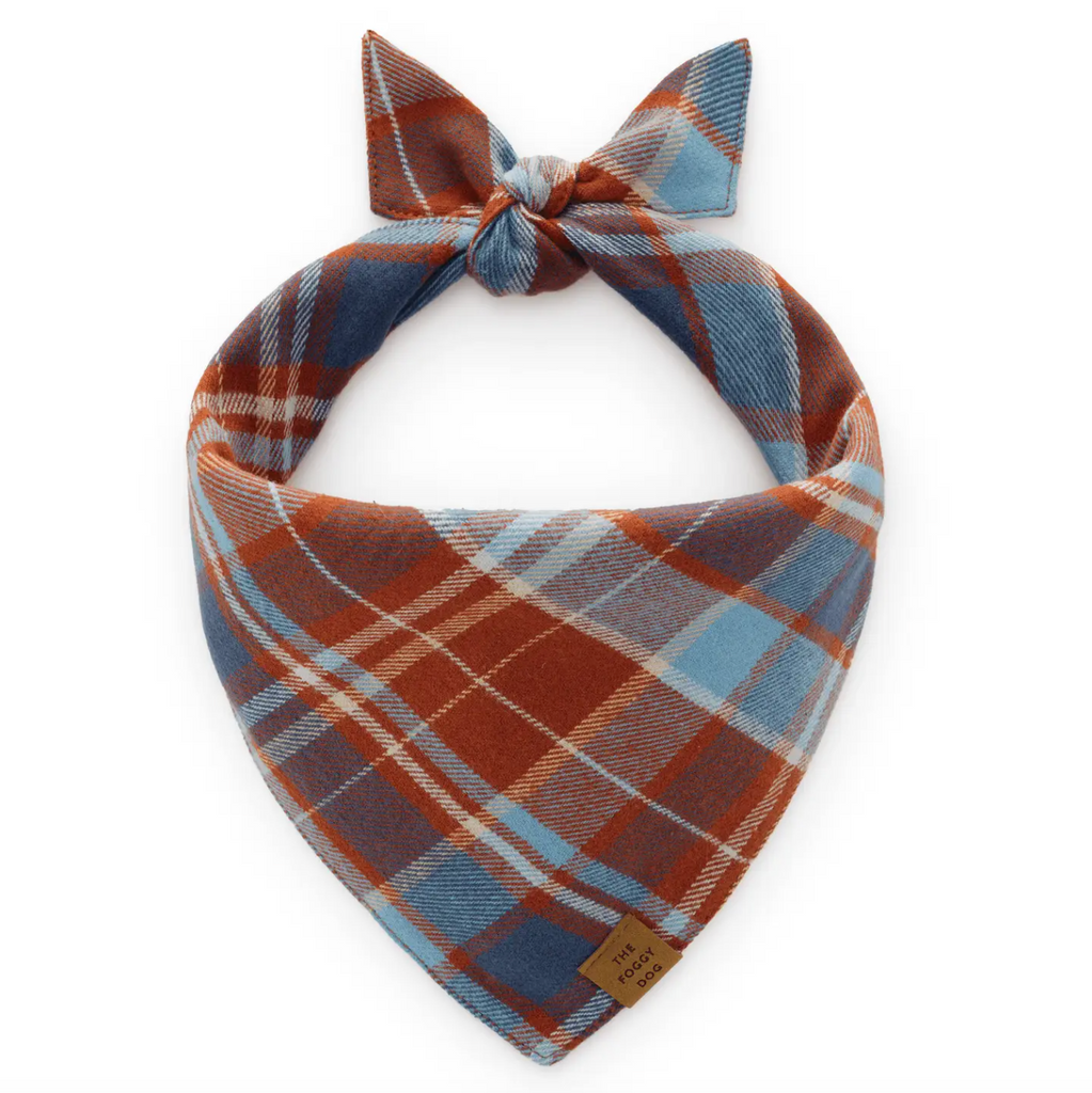 Foggy Dog Maple Plaid Flannel Dog Bandana