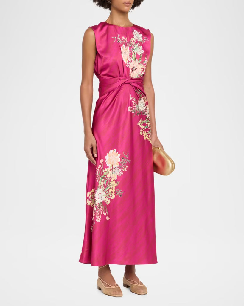 Saloni Gwen Dress - Aster Bouquet