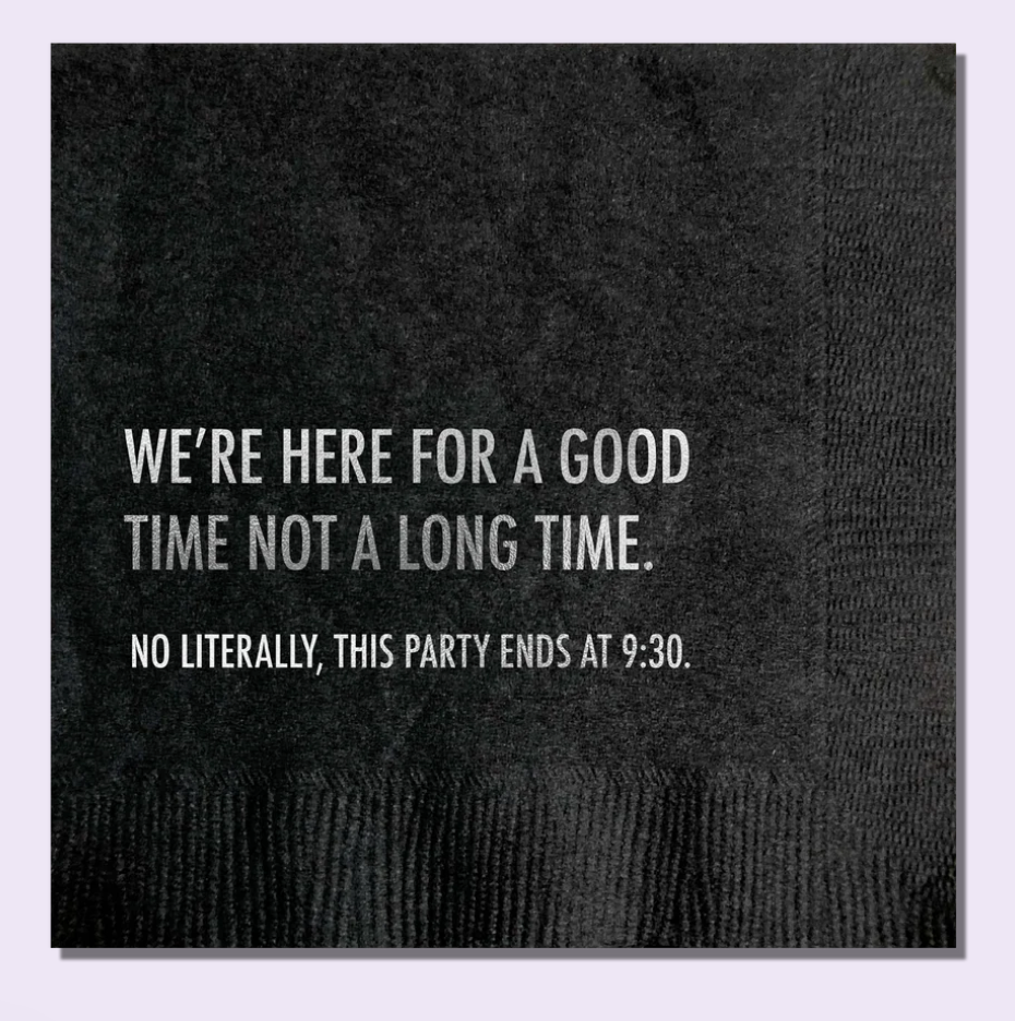 Here For A Good Time Cocktail Napkins