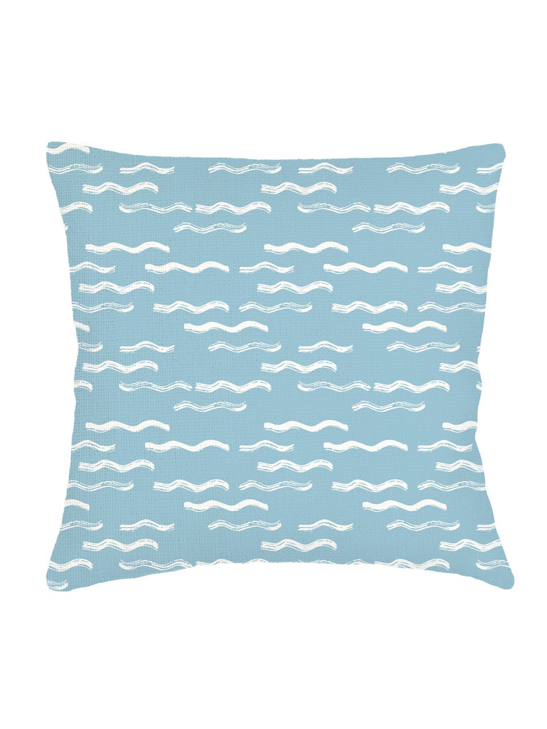 Blue Wave Pool Linen Pillow - 20 x 20