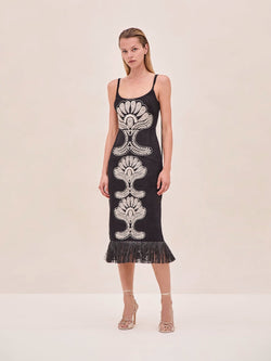 Naturi Dress - Black White