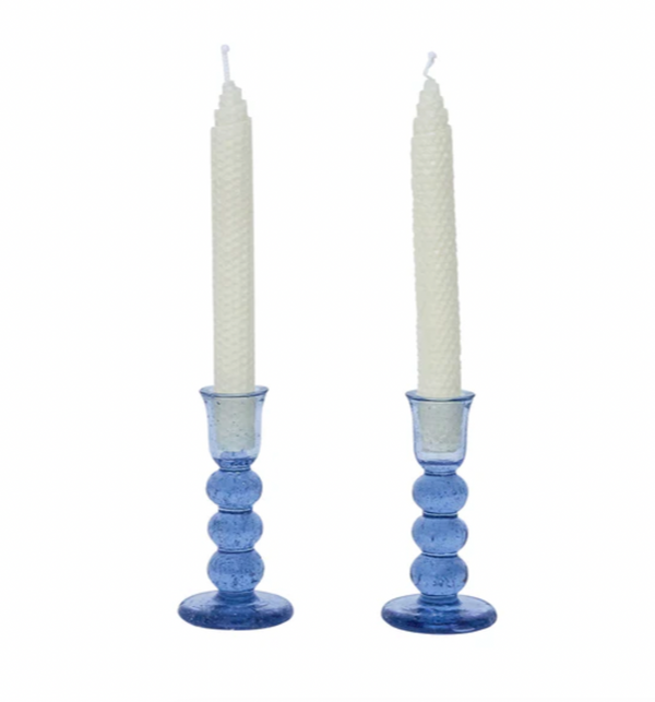 Provence 5" Candlestick Set - Chambray
