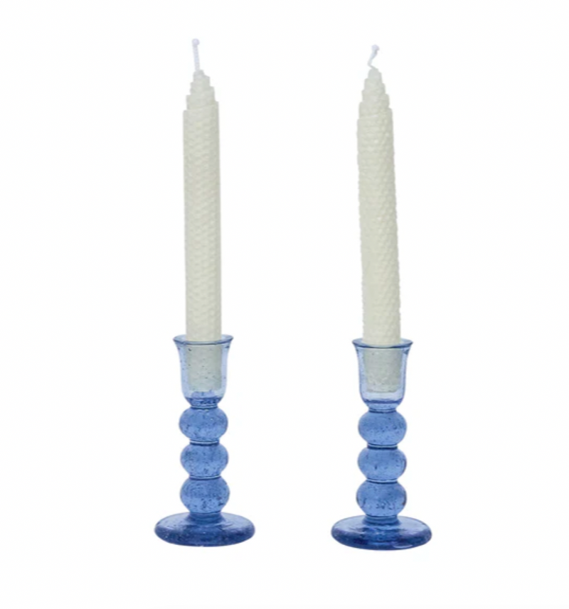 Provence 5" Candlestick Set - Chambray