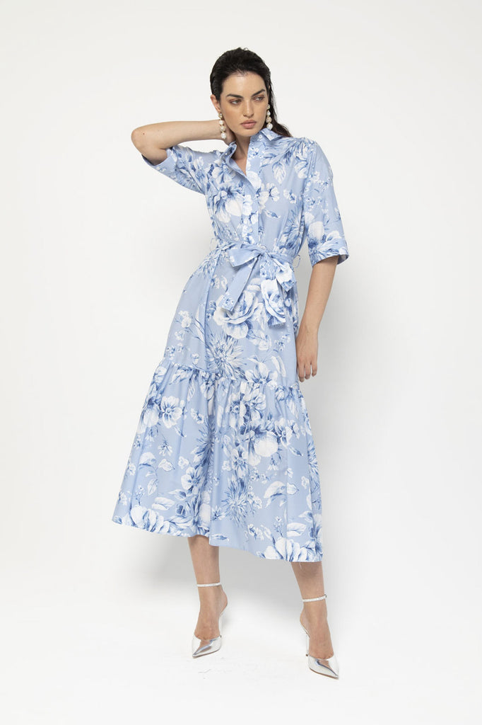 Zara Dress - Blue Floral Nell Zara Dress - Blue Floral Nell