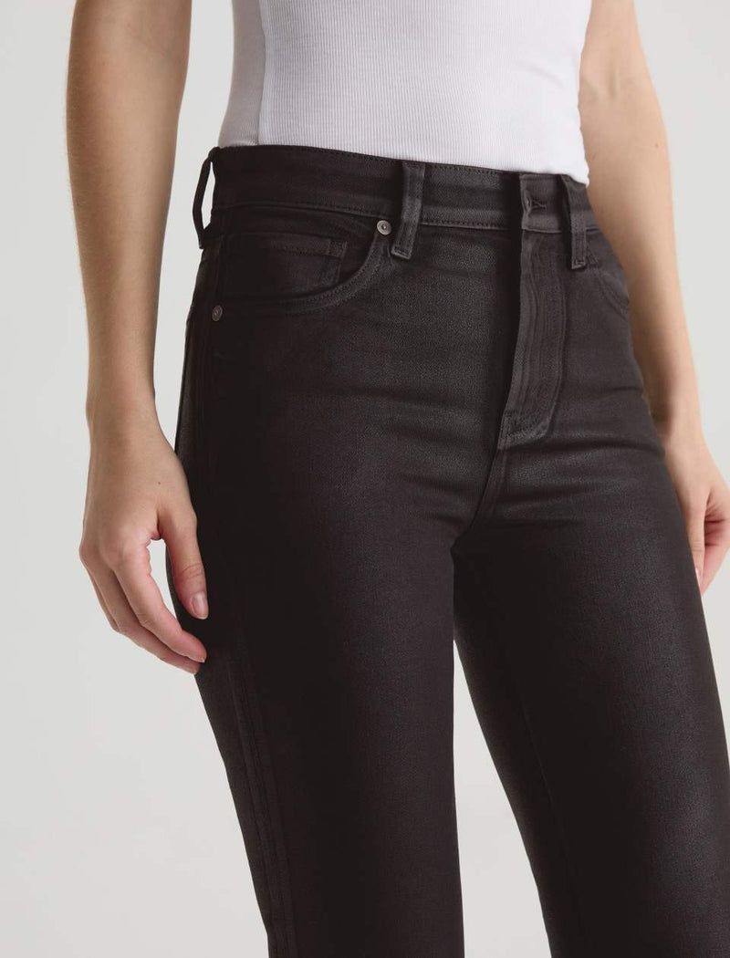 Mari Slim Straight - Leatherette Super Black