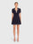 Monique Dress - Navy/Ivory