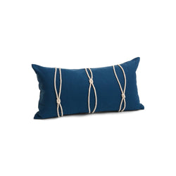 Navy Rope Lumbar Cushion