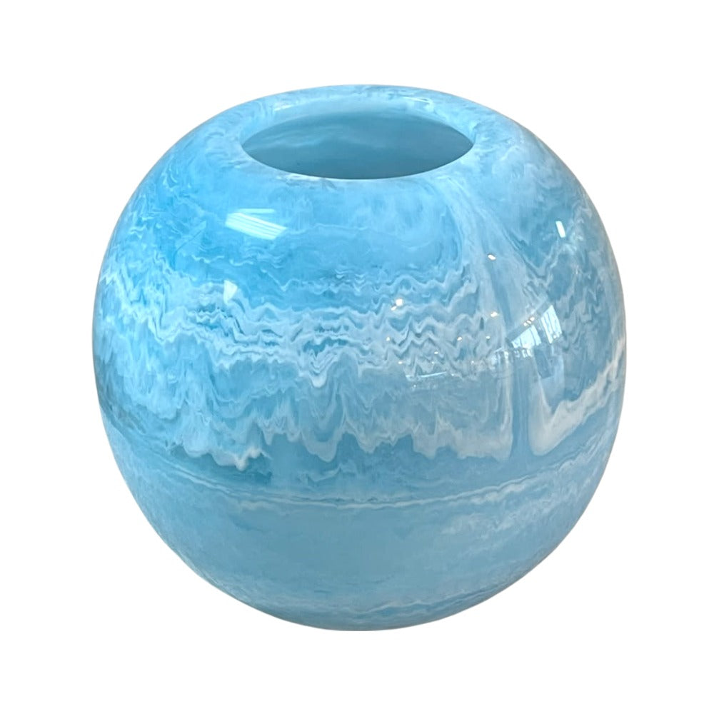 Lily Juliet Sphere Vase - Sky Blue