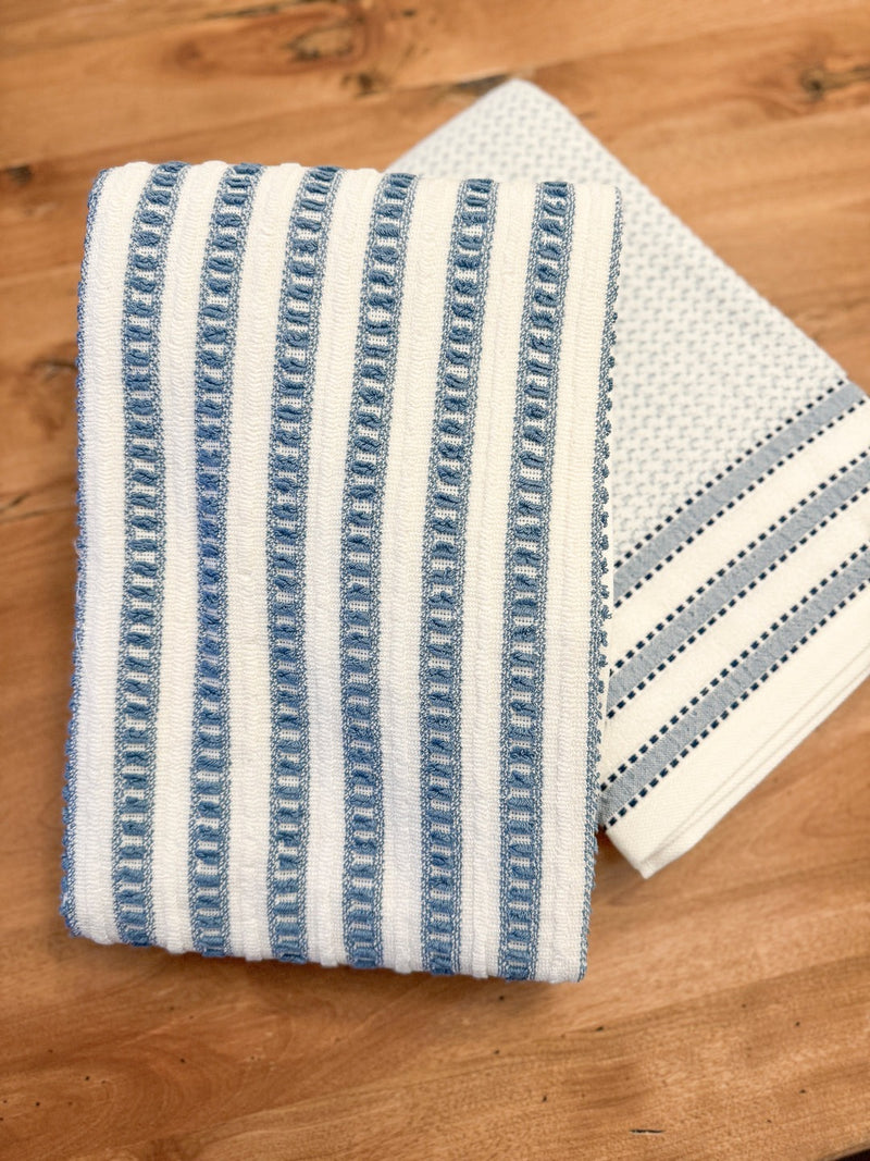 Blue Sailor Stripe Cotton Towel