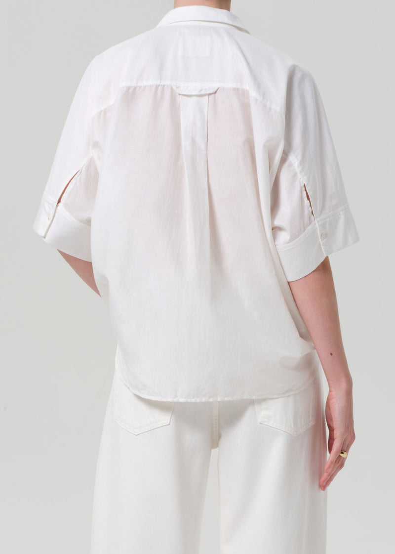 Lace Claire Shirt - White