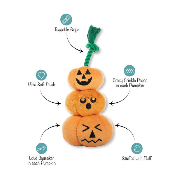Stack-O-Lantern Pumpkin Dog Toy