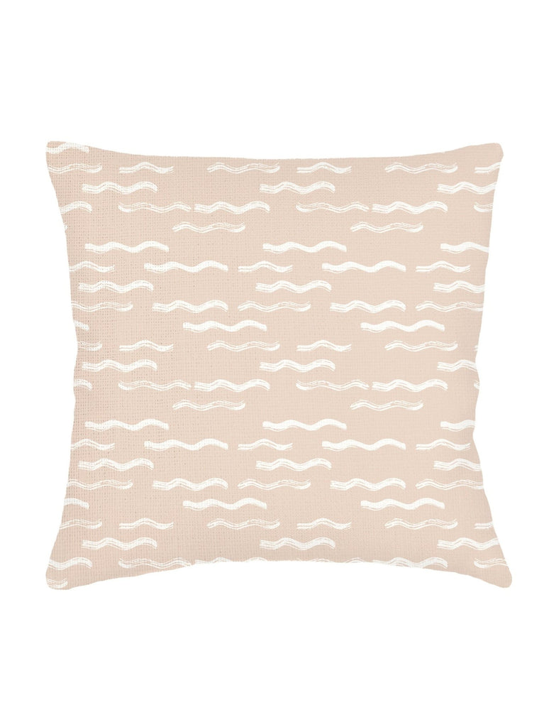Beige Wave Pool Linen Pillow - 20 x 20