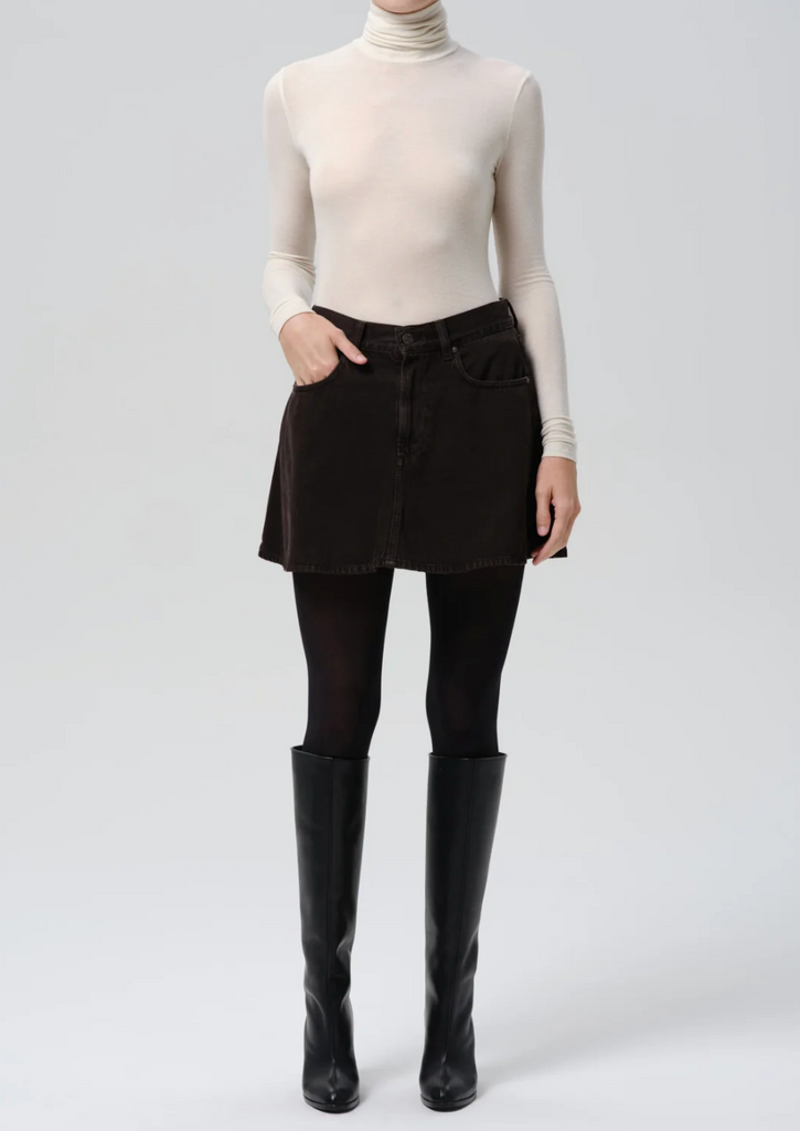 Trapeze Skirt  - Carob