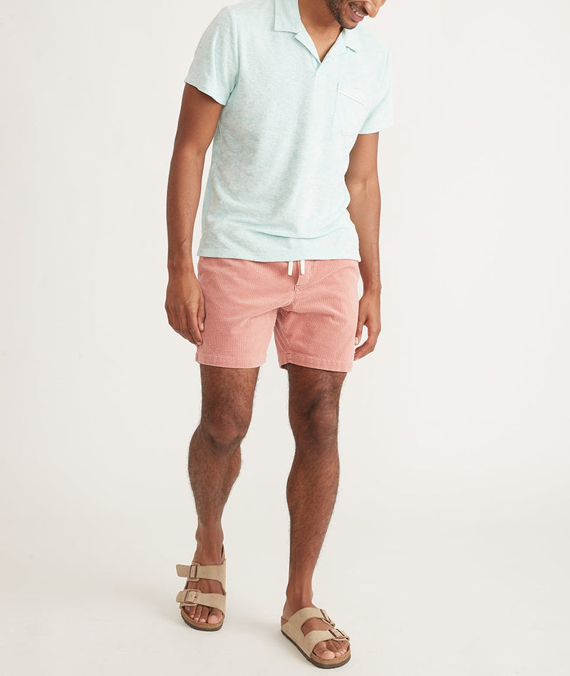 6" Saturday Cord Short - Dusty Coral