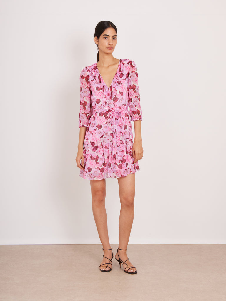 Saloni Ellie Short Dress - Windflower Rose
