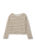 Keri Loop Terry Stripe Top - Natural/Chocolate Stripe