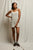 Loveshack Stripe Loop Terry Mini Dress - Cobalt/Sugar Stripe