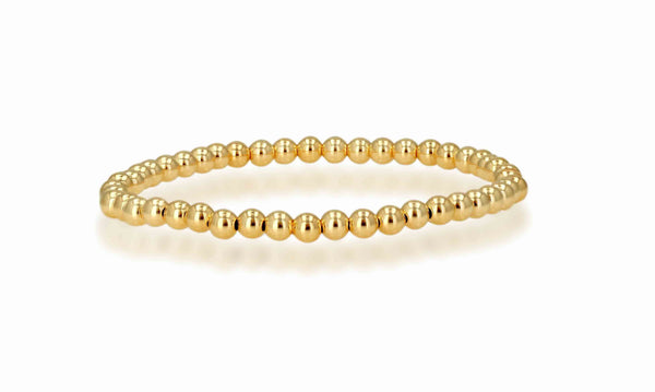 Rachel Reid 14k Yellow Gold 4mm Bead Bracelet