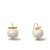 Statement Making Large Pebble Pearl Earrings