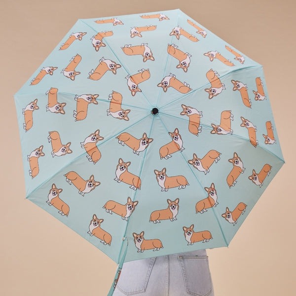 Original Duckhead Mint Corgi Compact Umbrella