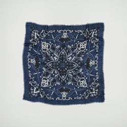 Large Wool & Silk Bandana Scarf
