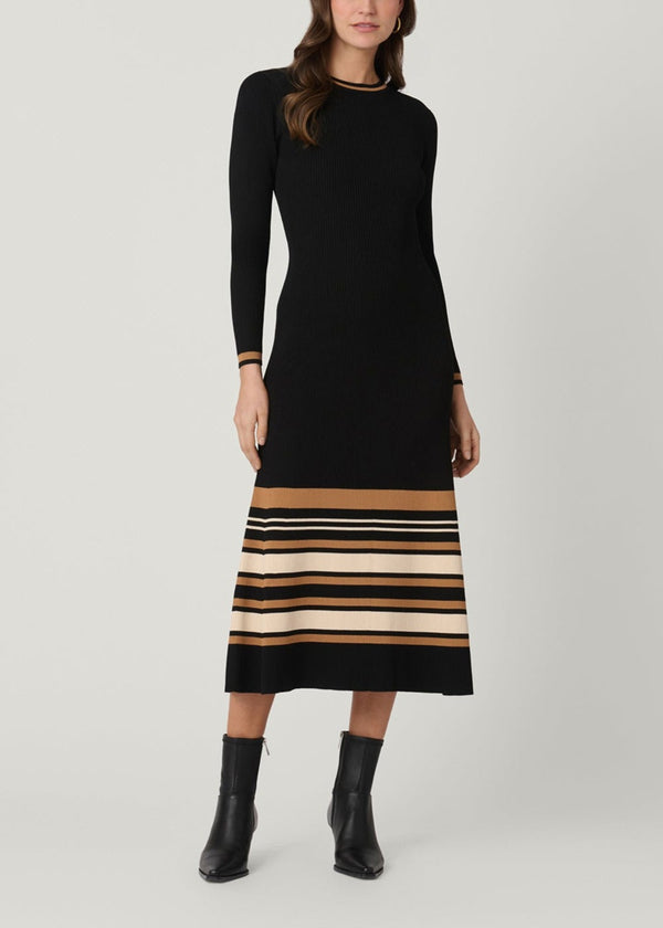 Shoshanna Landon Dress - Jet/Beige/Camel