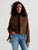 Molly Fringed Trucker Jacket - Toffee