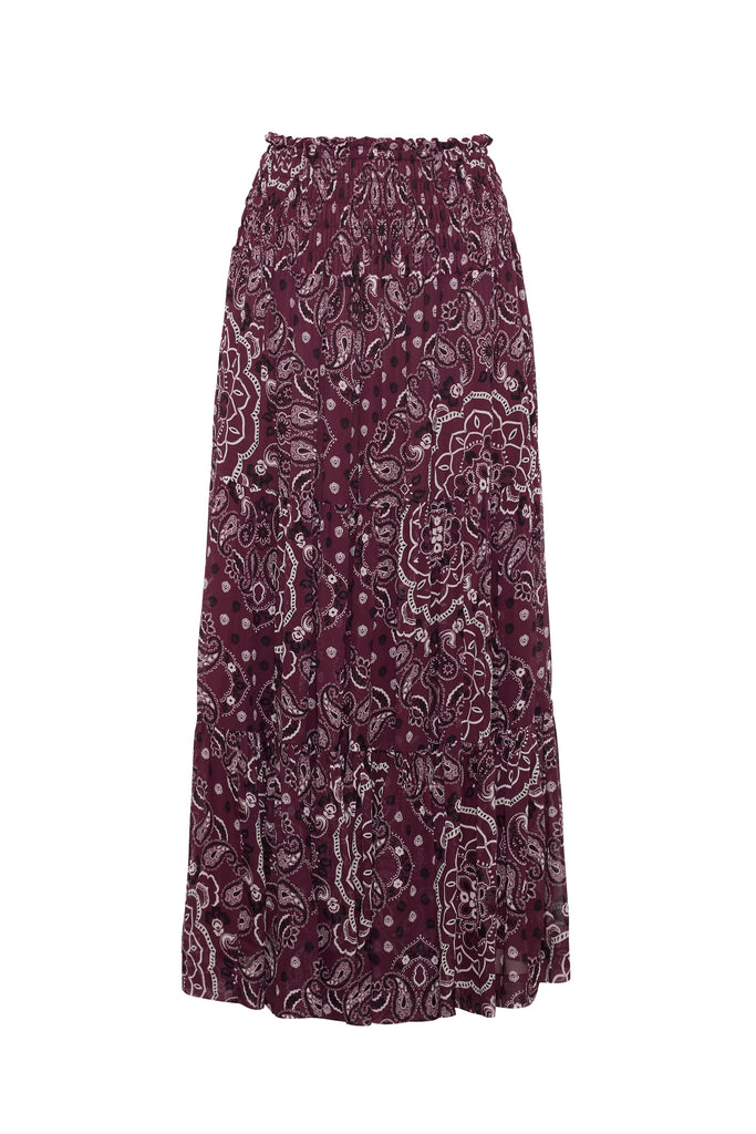 Emilina Skirt - Bandana Plum