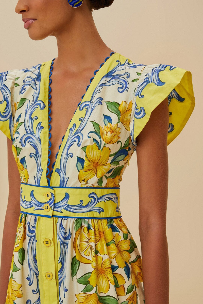 Off-White Sicily Scarf Maxi Dress