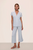 Gisele Short Sleeve Crop PJ Set - Ice Blue/Ivory
