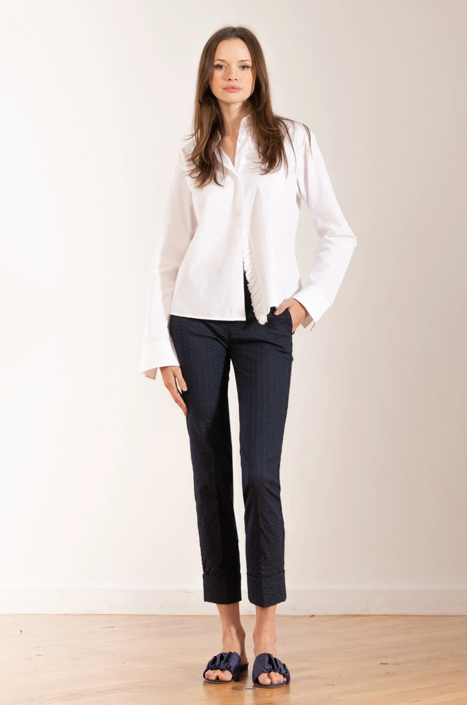 Ben Seersucker Pant - Navy
