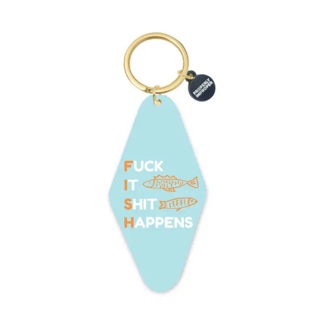 FISH Printed Keychain