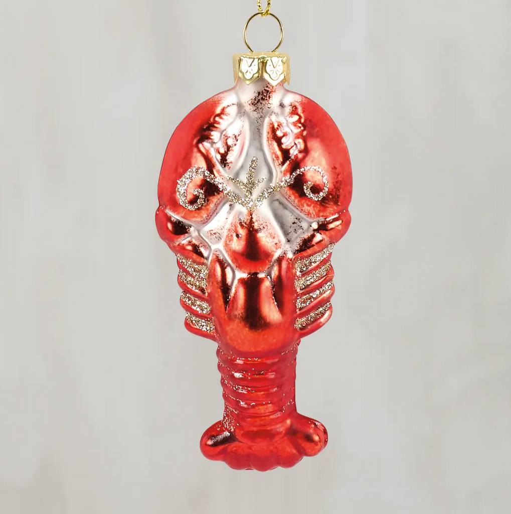 Glass Lobster Ornament