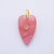 Quartz Long Heart Gemstone Charm