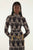Black Striped Tigers Tulle Blouse