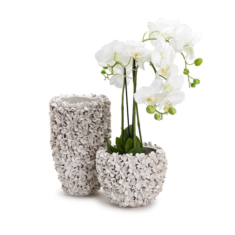 Hydrangea Petal Ceramic Vase - Small