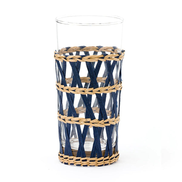 Amanda Lindroth Island Ice Tea Glass Set - Navy