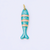 Stripe Sardine Enamel Fish Charm