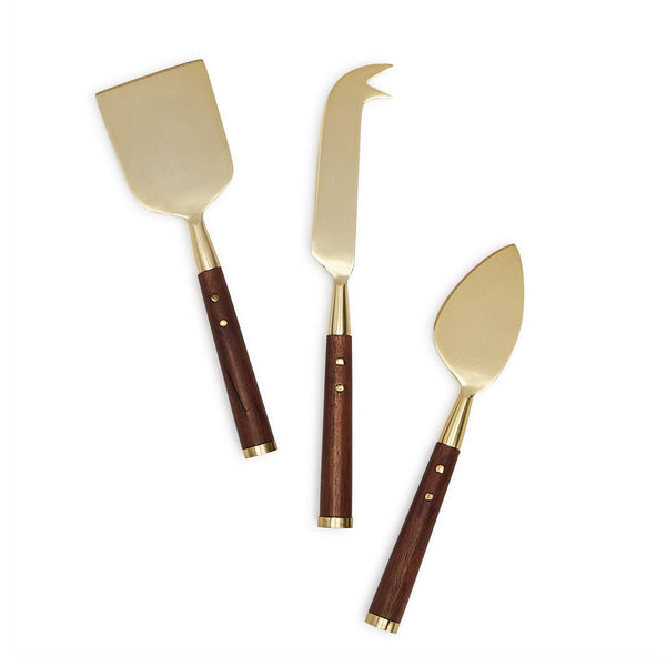 Acacia Wood Cheese Knives Set