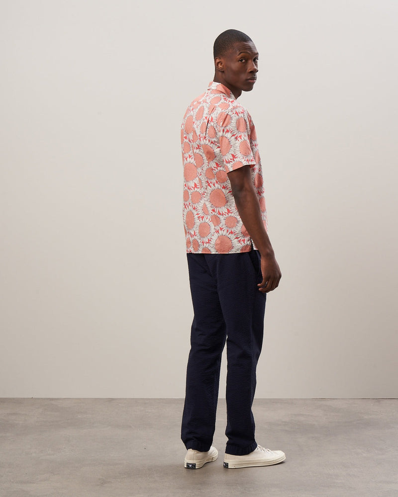 Plam Liberty Print Cotton Shirt - Coral