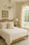 Beige Block Print Linen Euro Pillow - 26 x 26