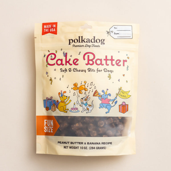 Cake Batter, Peanut Butter & Banana Dog Treats - 10 oz Pouch