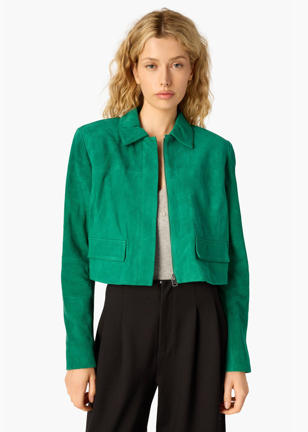 Cami NYC Sullivan Suede Jacket - Verdant
