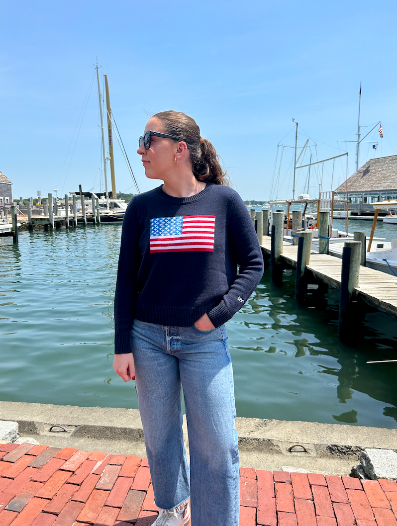 Nell MVY American Flag Sweater