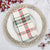 Plaid Cotton Napkin Set - White/Green