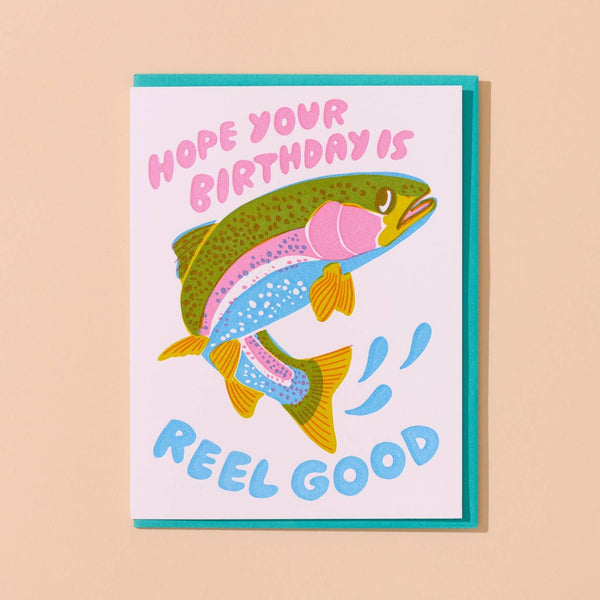 Reel Good (Trout) Birthday Card