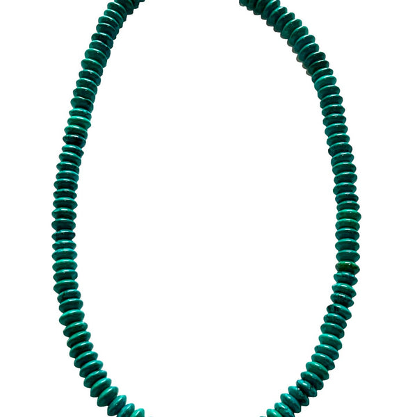 Angelic Teal Discs Beaded Necklace